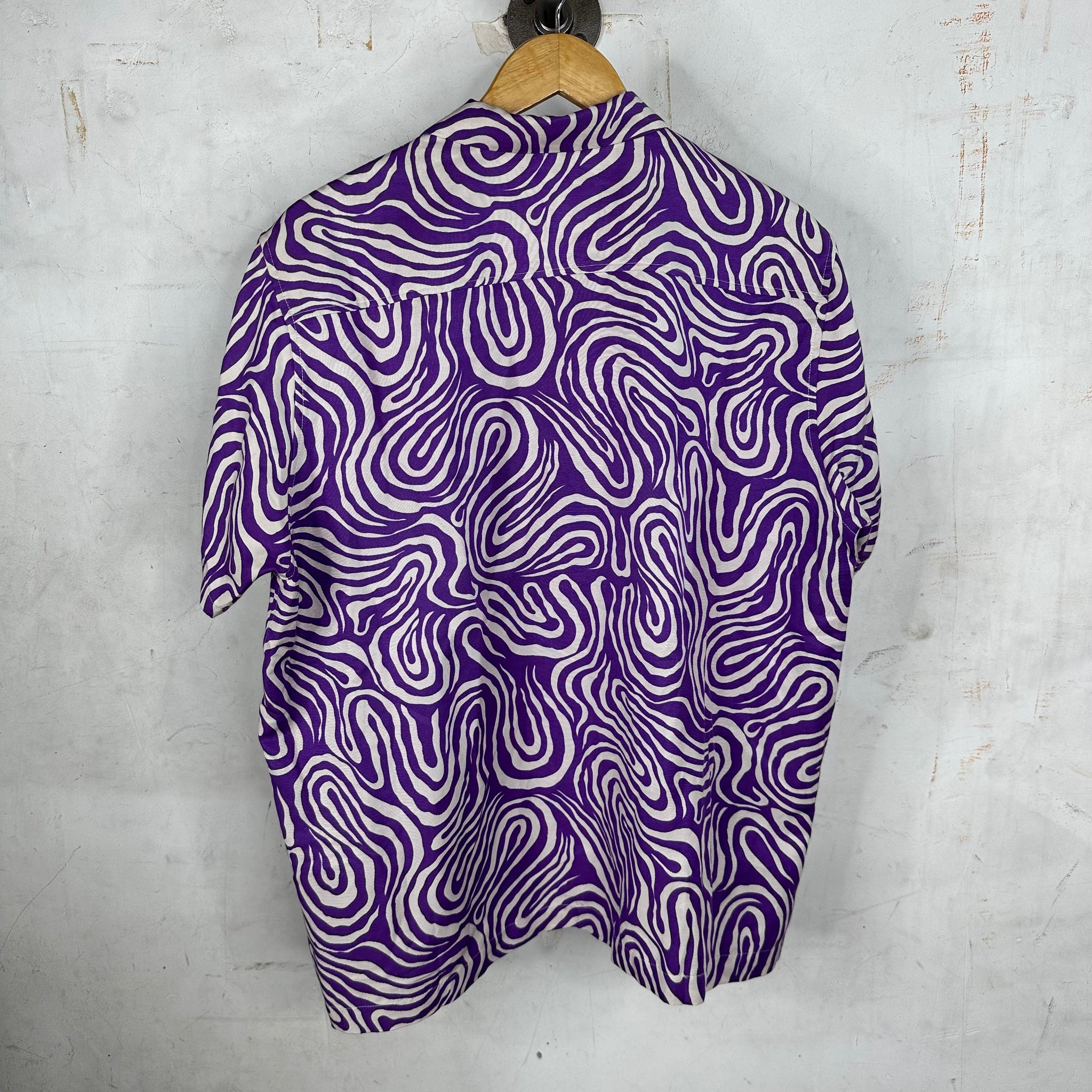 Bode Purple Patterned Chore Shirt
