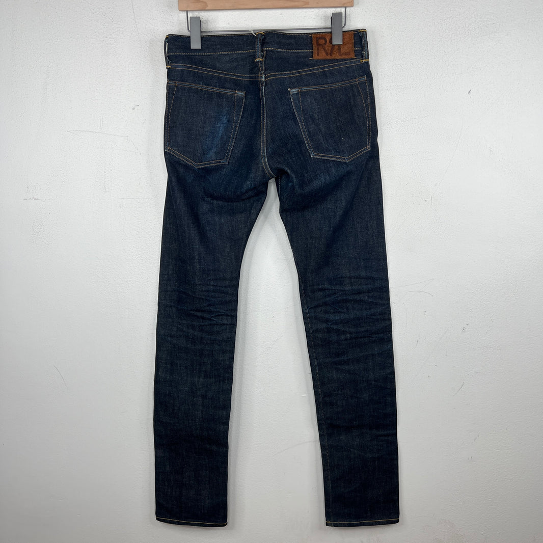 RRL Slim Fit Dark Blue Denim Jeans