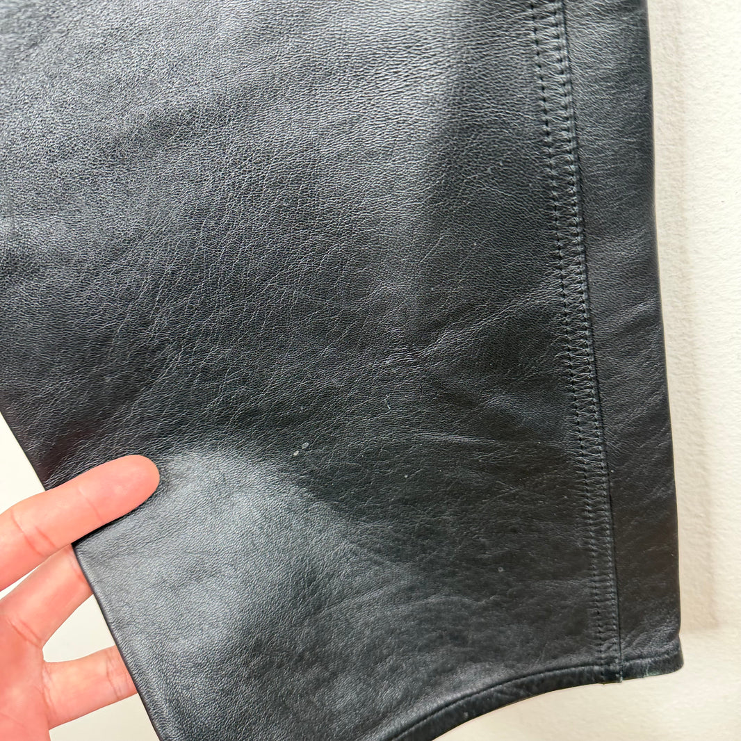 Acne Studios Black Leather Pants
