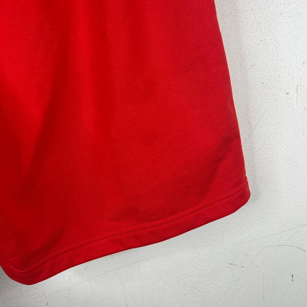 Balenciaga Red Campaign Embroidered Sweatshorts