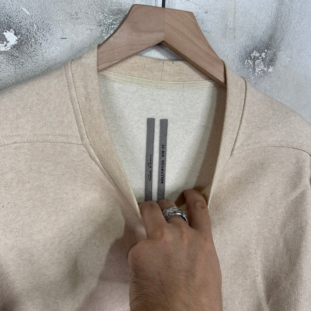 Rick Owens Hollywood Natural Long Crewneck