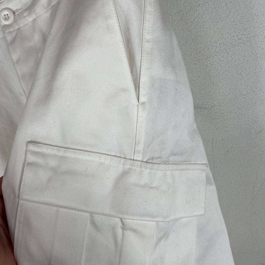 Balenciaga White Kick Knee Cargo Trousers
