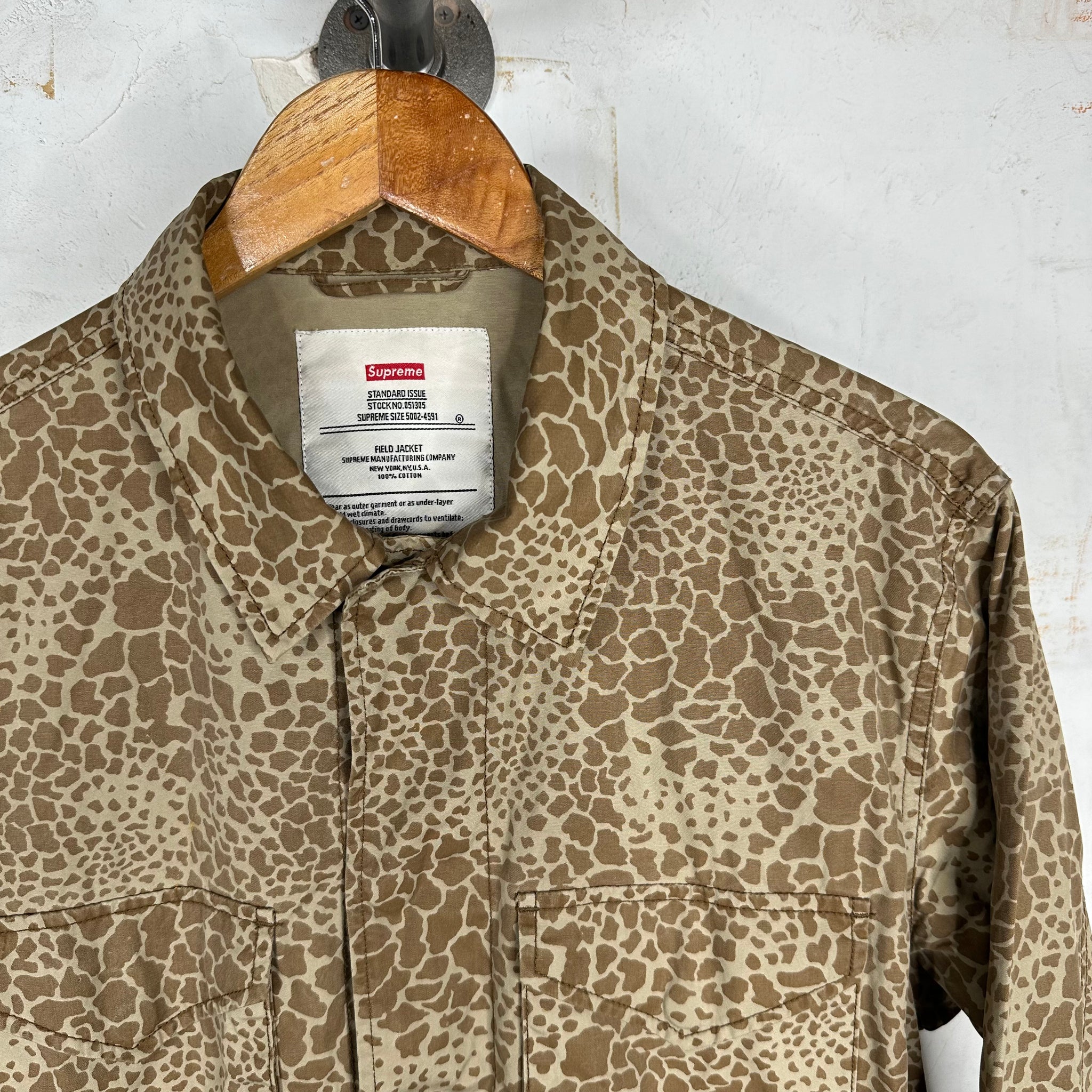 Supreme Giraffe Print Field Jacket