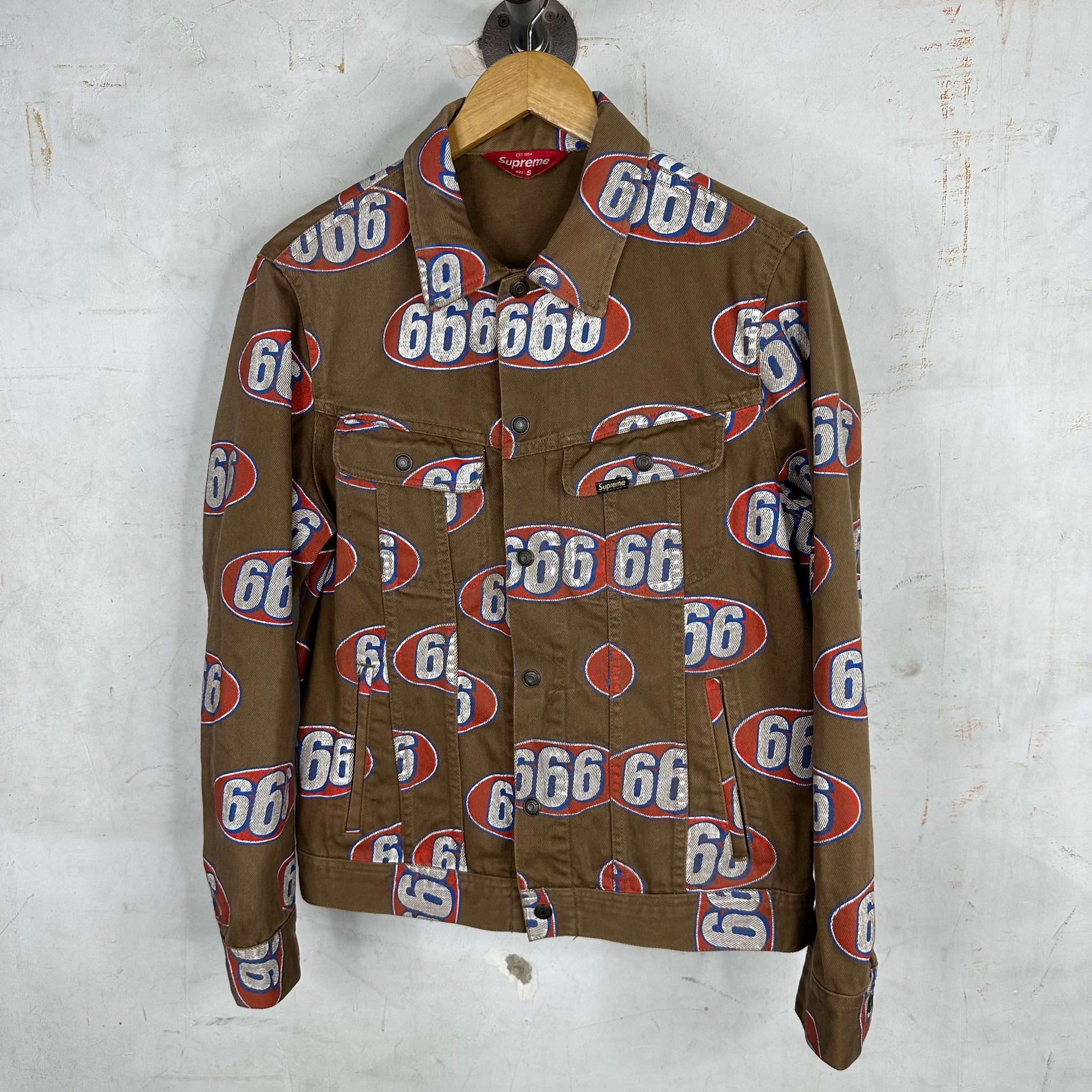 Supreme hot sale 666 jacket