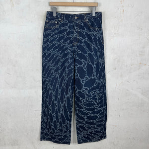 Gucci Warped Monogram Baggy Jeans