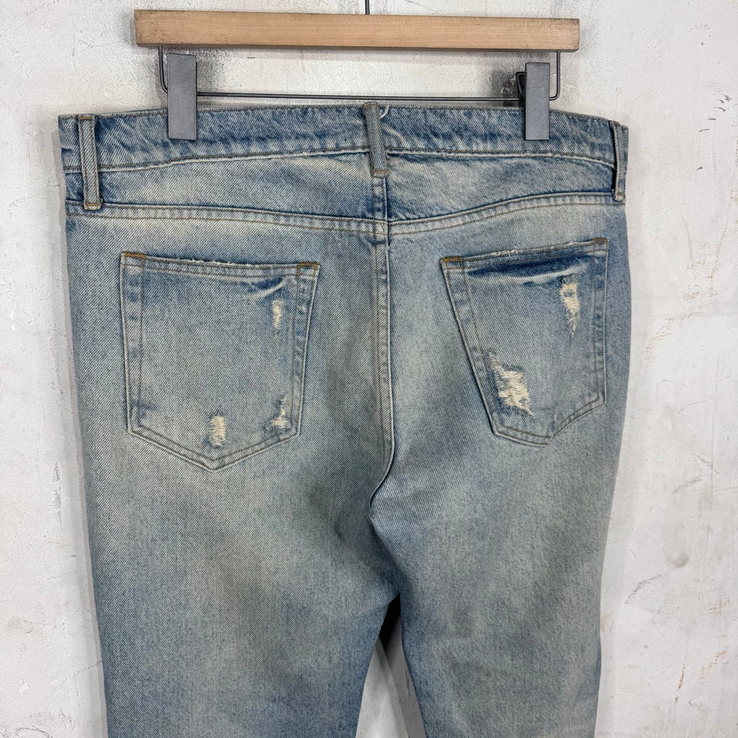 424 Light Wash Heel Zip Jeans