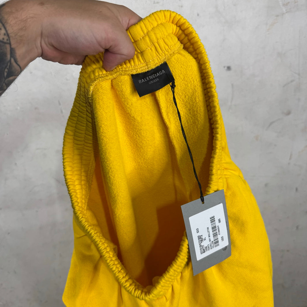 Balenciaga Yellow Dr Scholl Baggy Sweatpants
