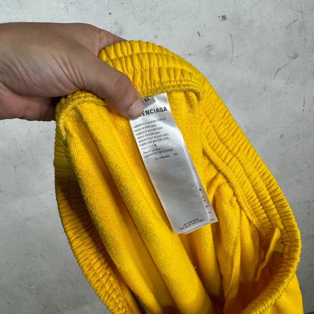 Balenciaga Yellow Dr Scholl Baggy Sweatpants
