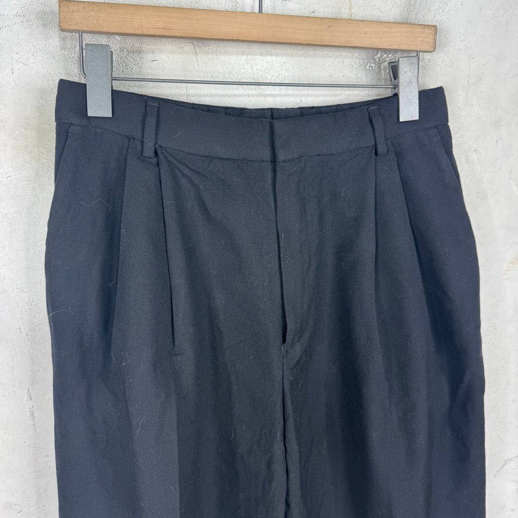 Dries Van Noten Wool Pleated Loose Trousers