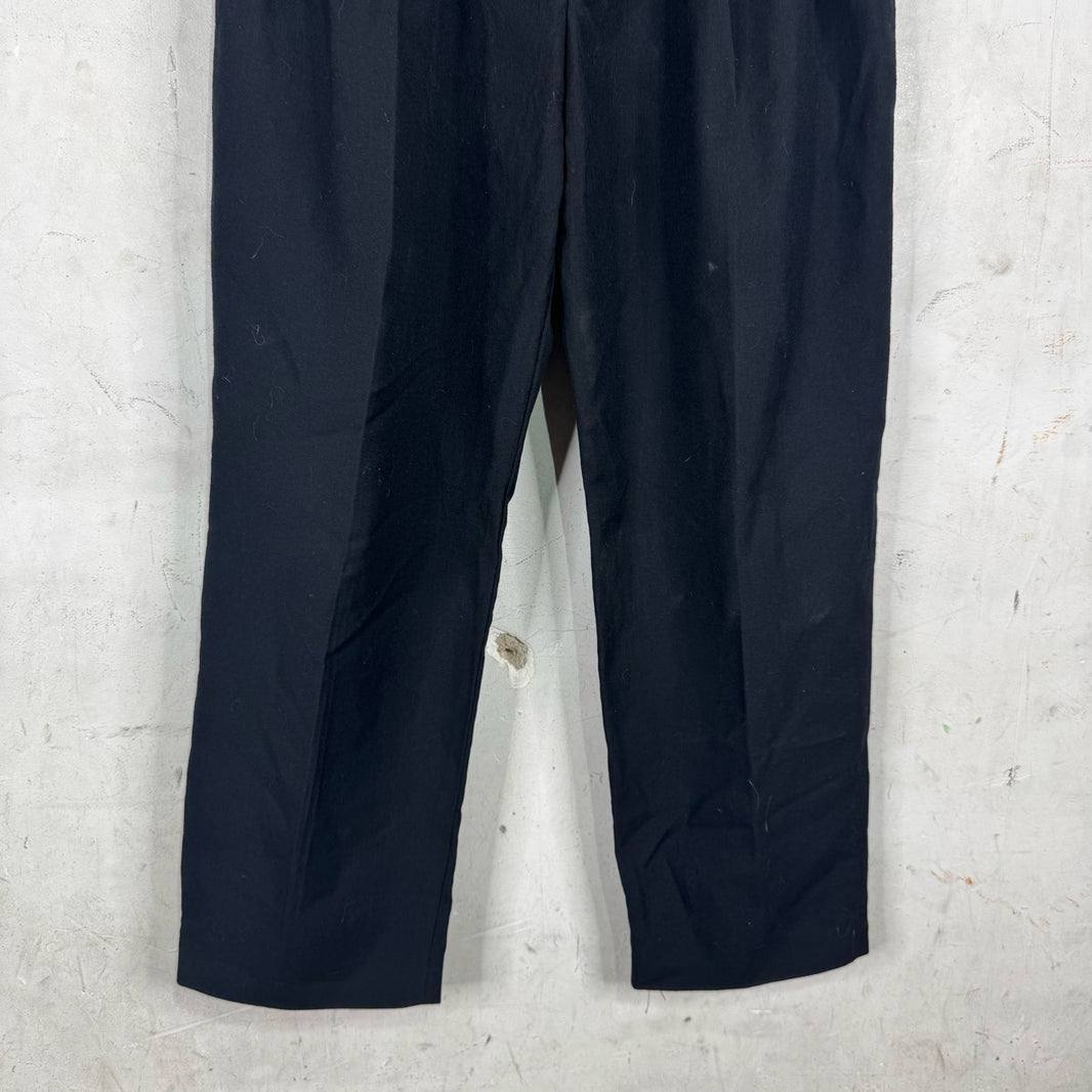Dries Van Noten Wool Pleated Loose Trousers