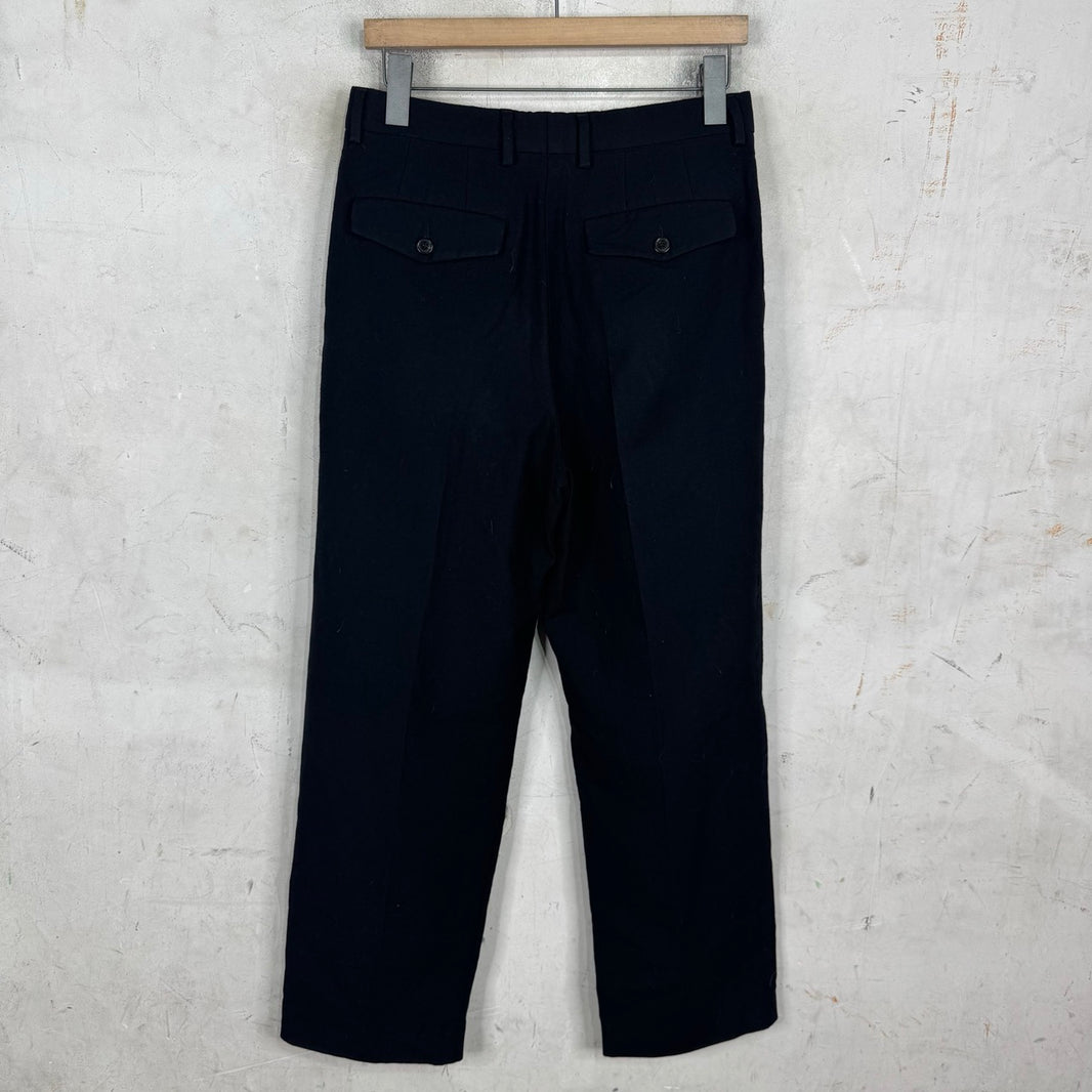 Dries Van Noten Wool Pleated Loose Trousers