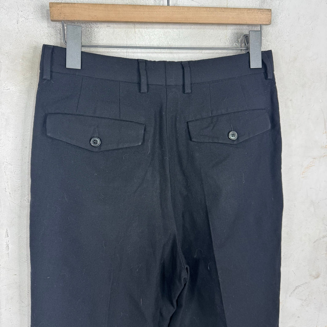 Dries Van Noten Wool Pleated Loose Trousers