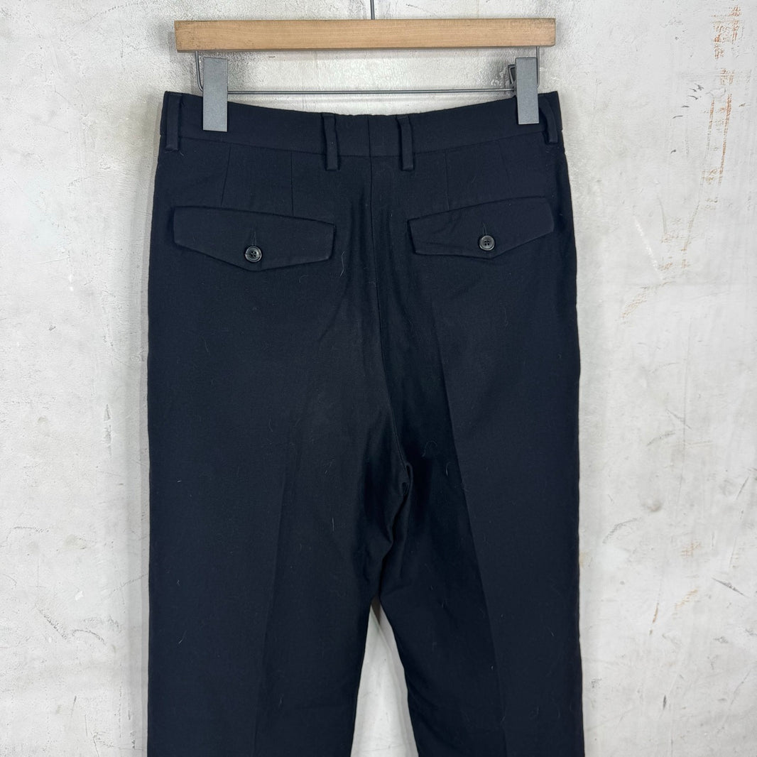 Dries Van Noten Wool Pleated Loose Trousers