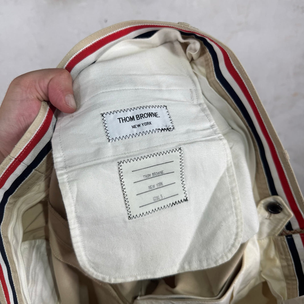 Thom Browne Beige Canvas Pants