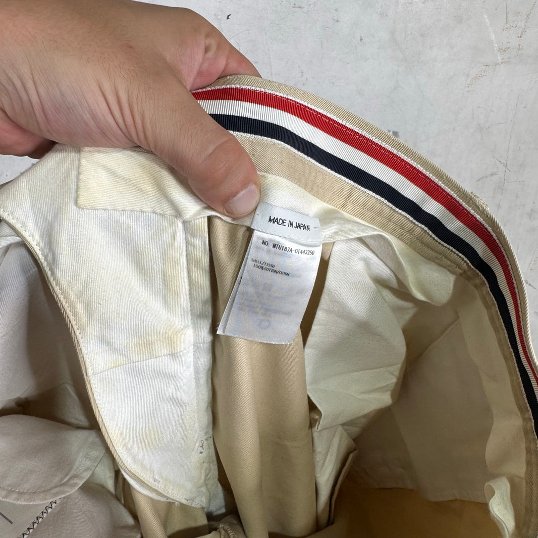 Thom Browne Beige Canvas Pants