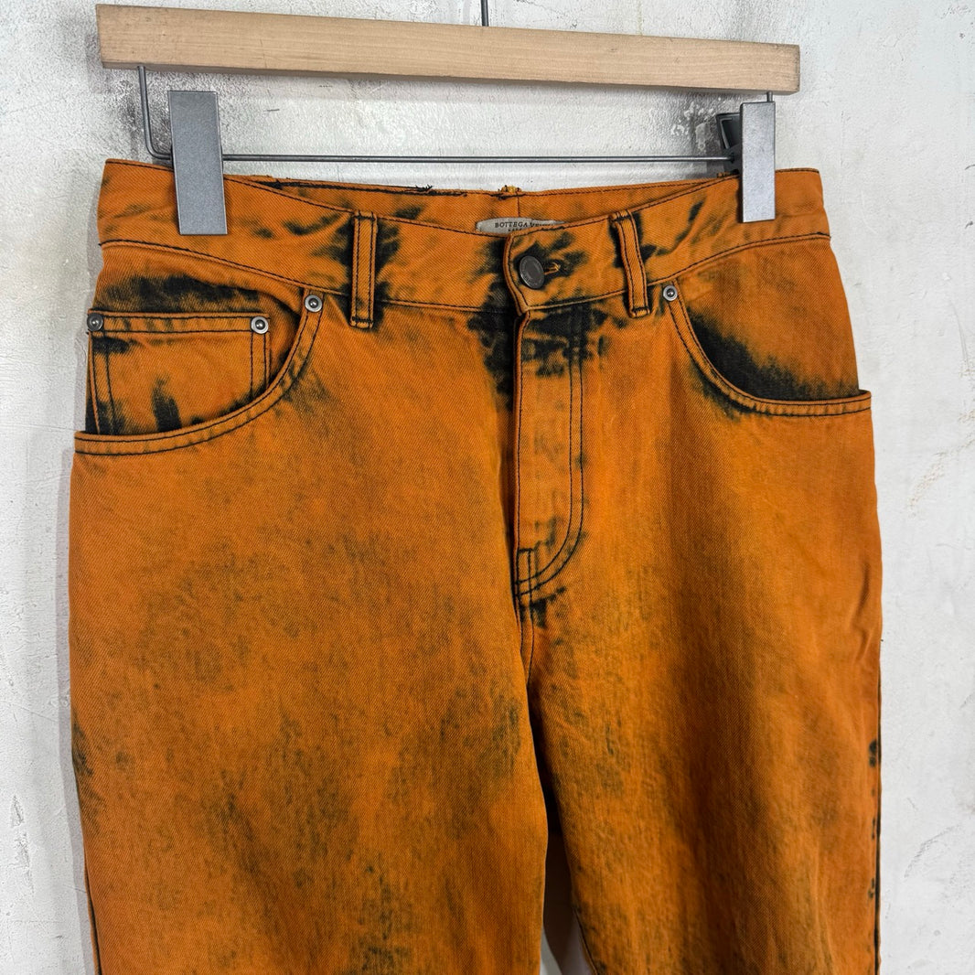 Bottega Veneta Older Orange Wash Jeans
