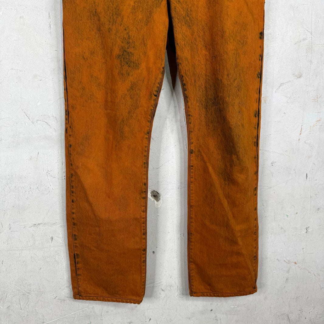 Bottega Veneta Older Orange Wash Jeans