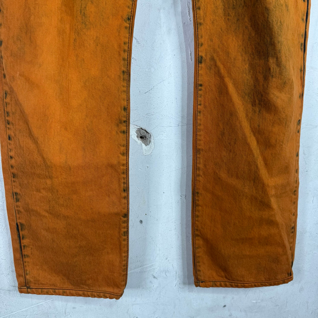 Bottega Veneta Older Orange Wash Jeans