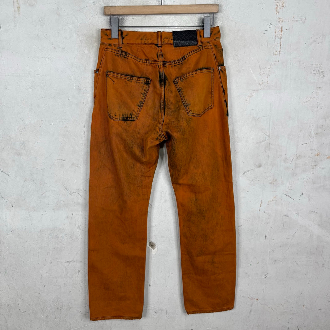 Bottega Veneta Older Orange Wash Jeans