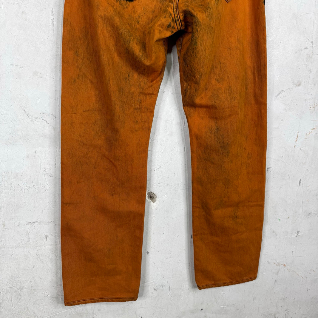Bottega Veneta Older Orange Wash Jeans