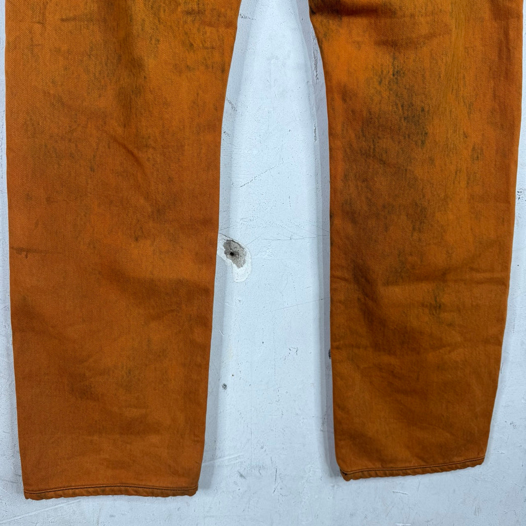 Bottega Veneta Older Orange Wash Jeans