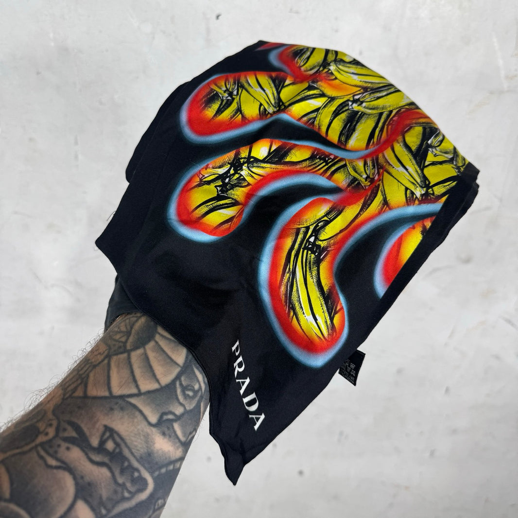 Prada Banana Flame Scarf