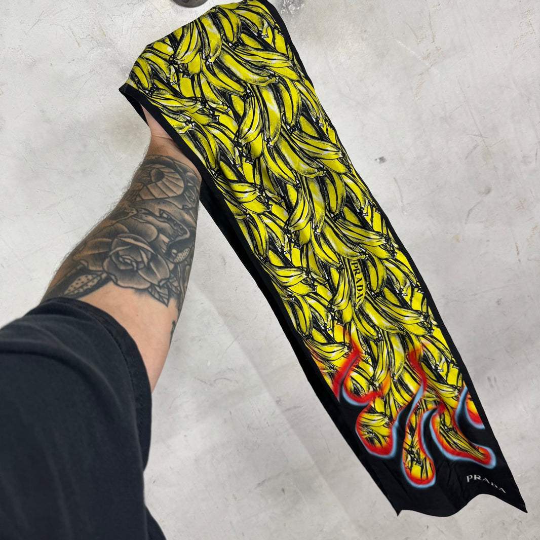 Prada Banana Flame Scarf