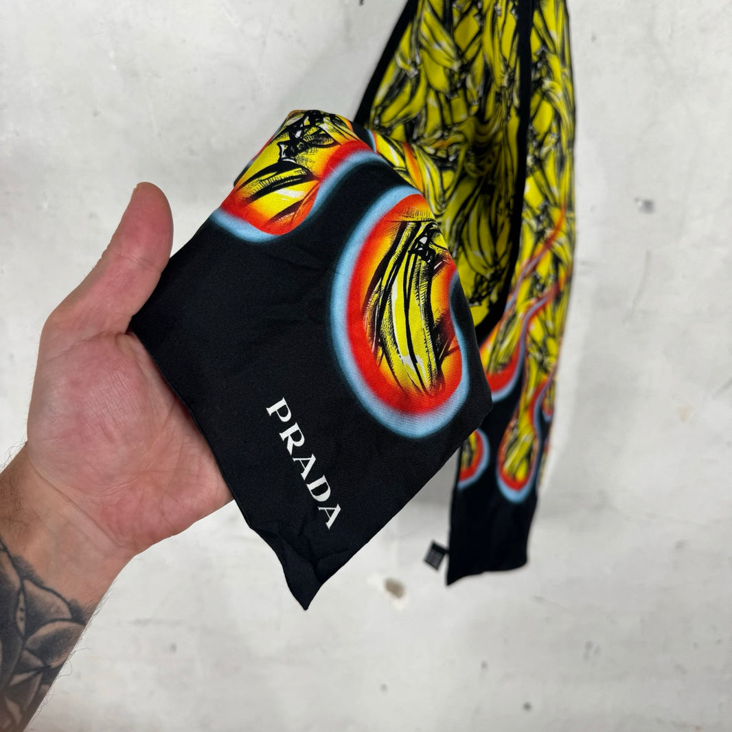 Prada Banana Flame Scarf