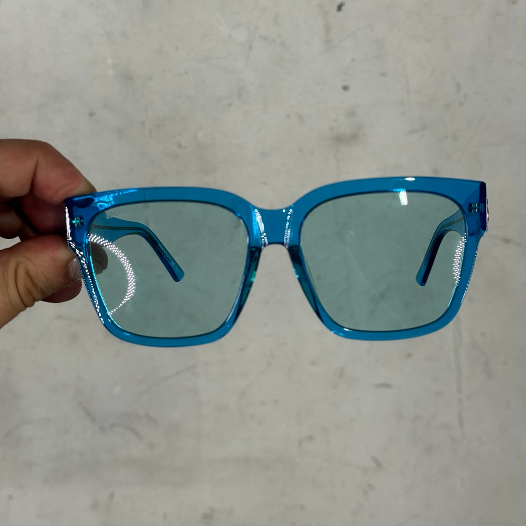 Balenciaga BB0056SA Blue Tint Glasses