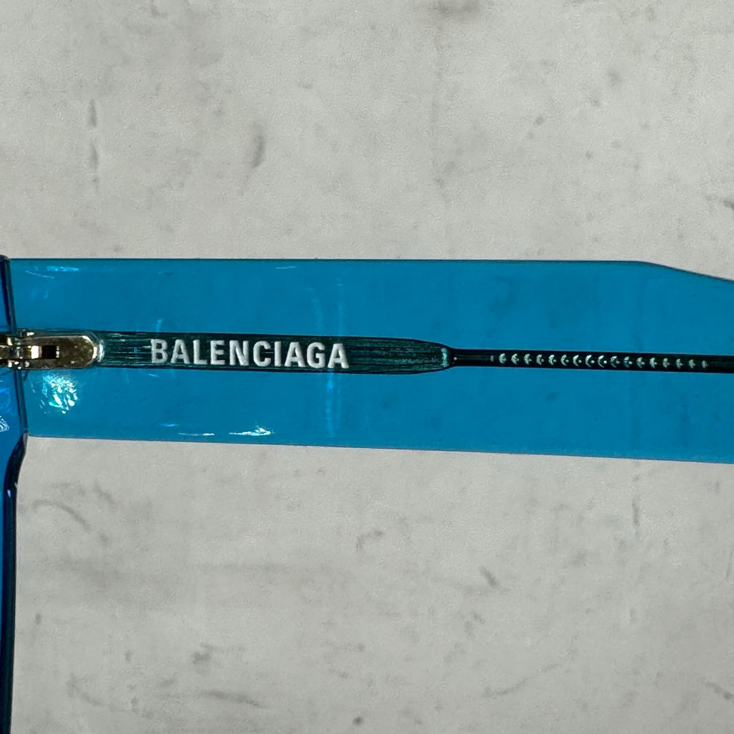 Balenciaga BB0056SA Blue Tint Glasses