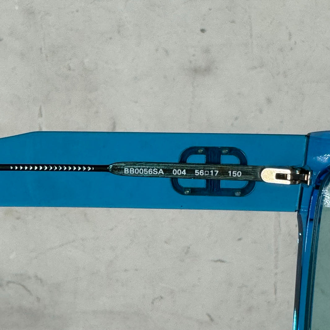 Balenciaga BB0056SA Blue Tint Glasses