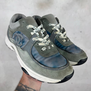 Chanel Grey Suede Cloud Runners