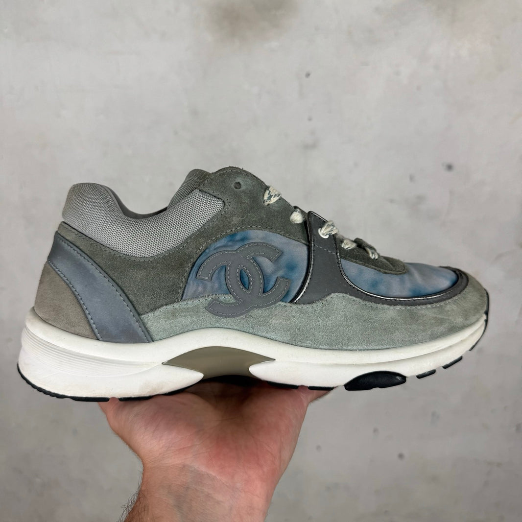 Chanel Grey Suede Cloud Runners