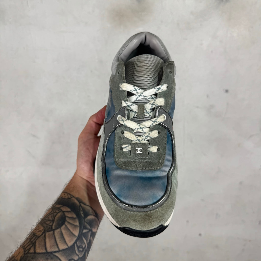 Chanel Grey Suede Cloud Runners