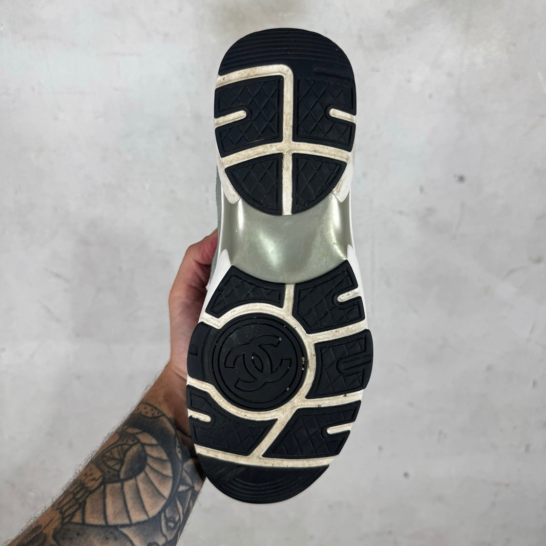 Chanel Grey Suede Cloud Runners
