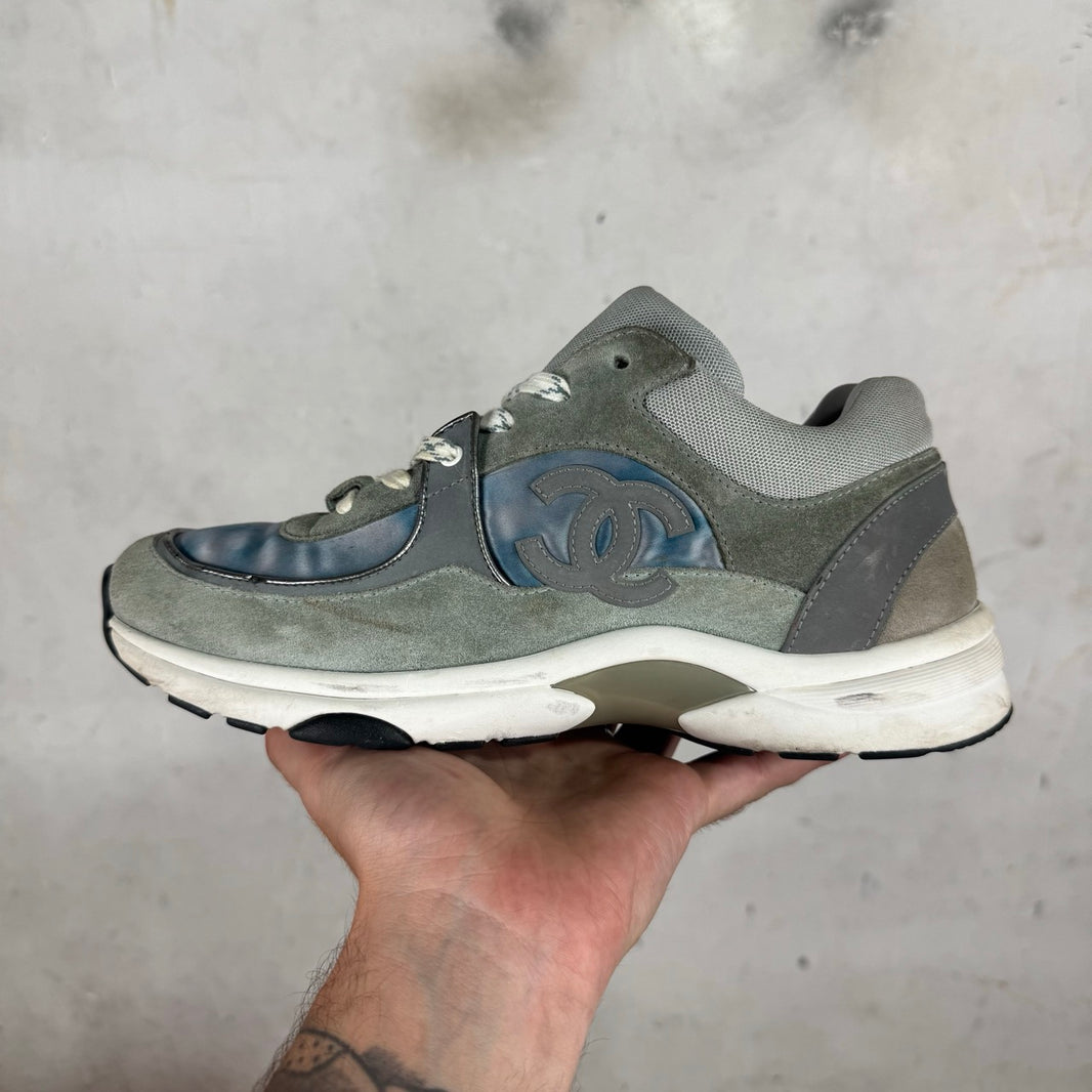 Chanel Grey Suede Cloud Runners