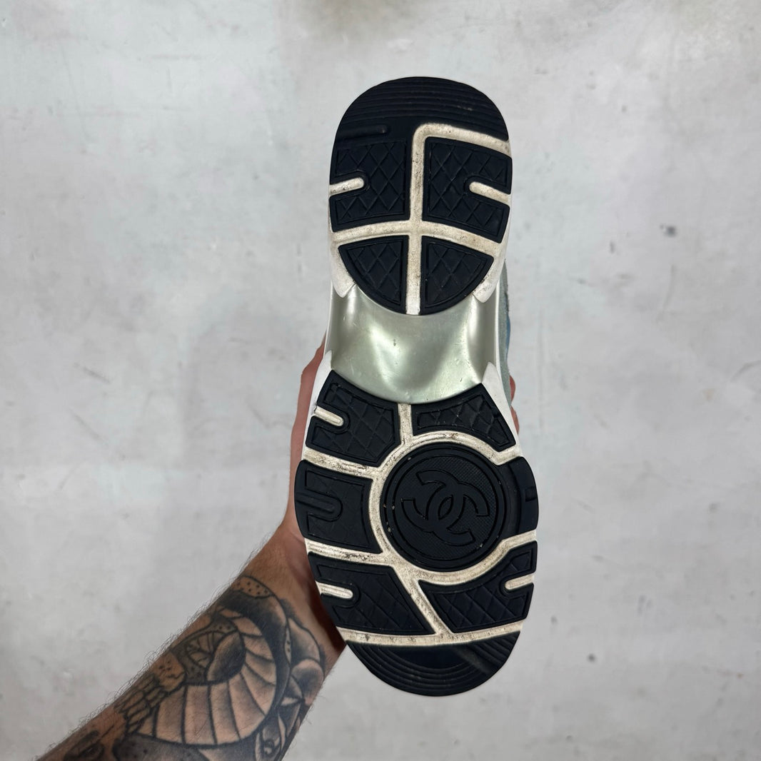 Chanel Grey Suede Cloud Runners