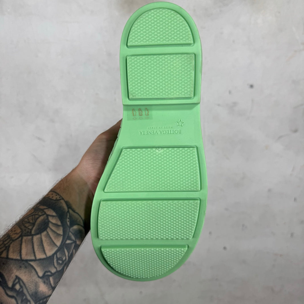 Bottega Veneta Mint Woven Fireman Boots