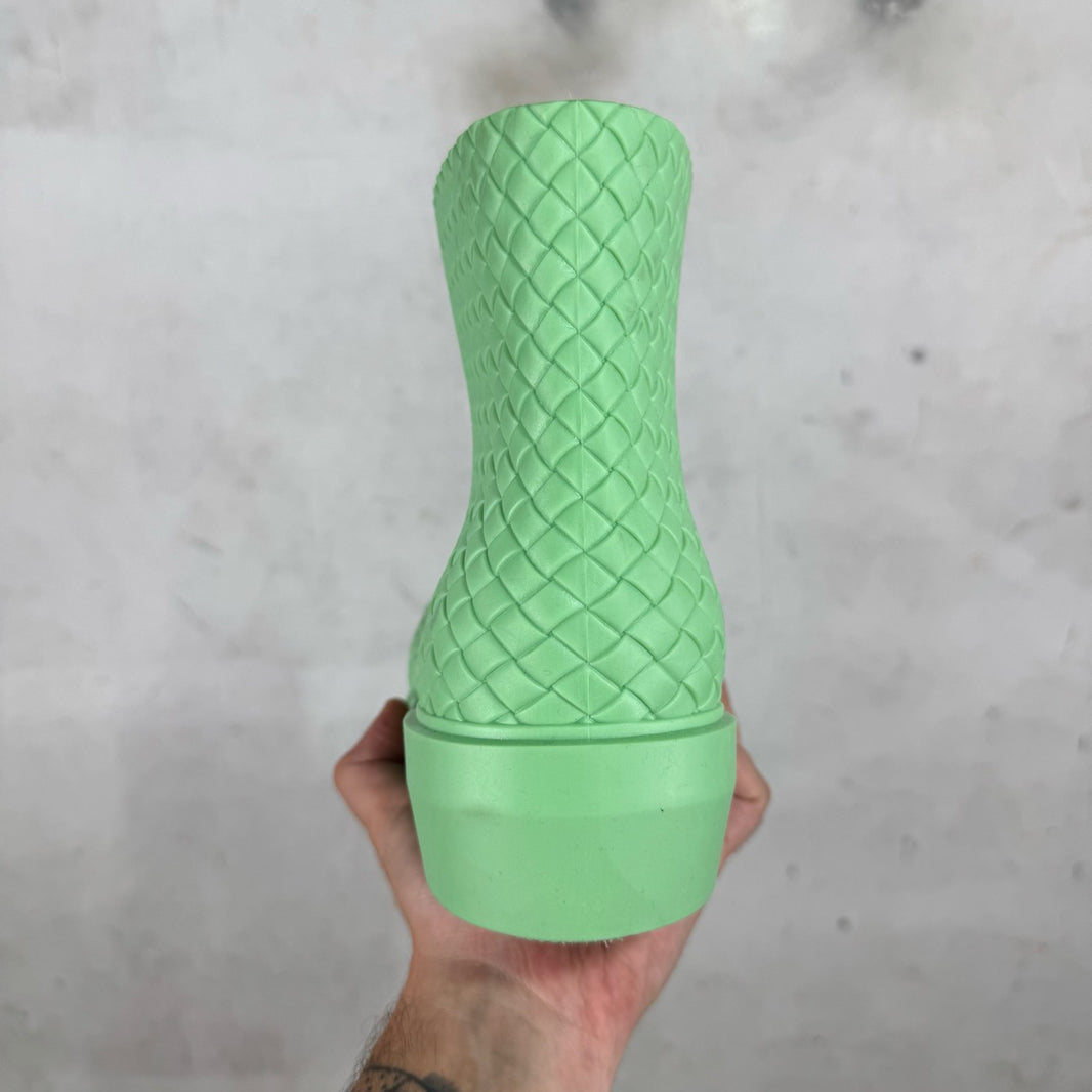 Bottega Veneta Mint Woven Fireman Boots