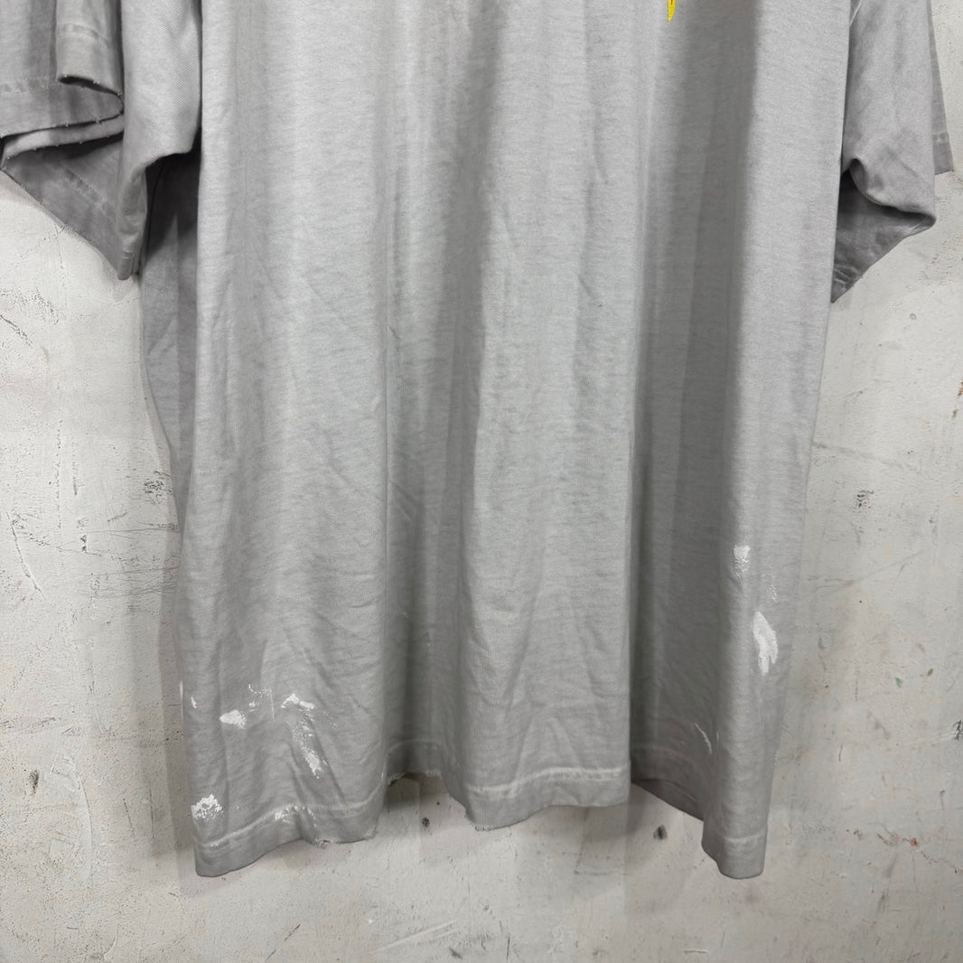 Balenciaga Painted Metal Logo T-Shirt