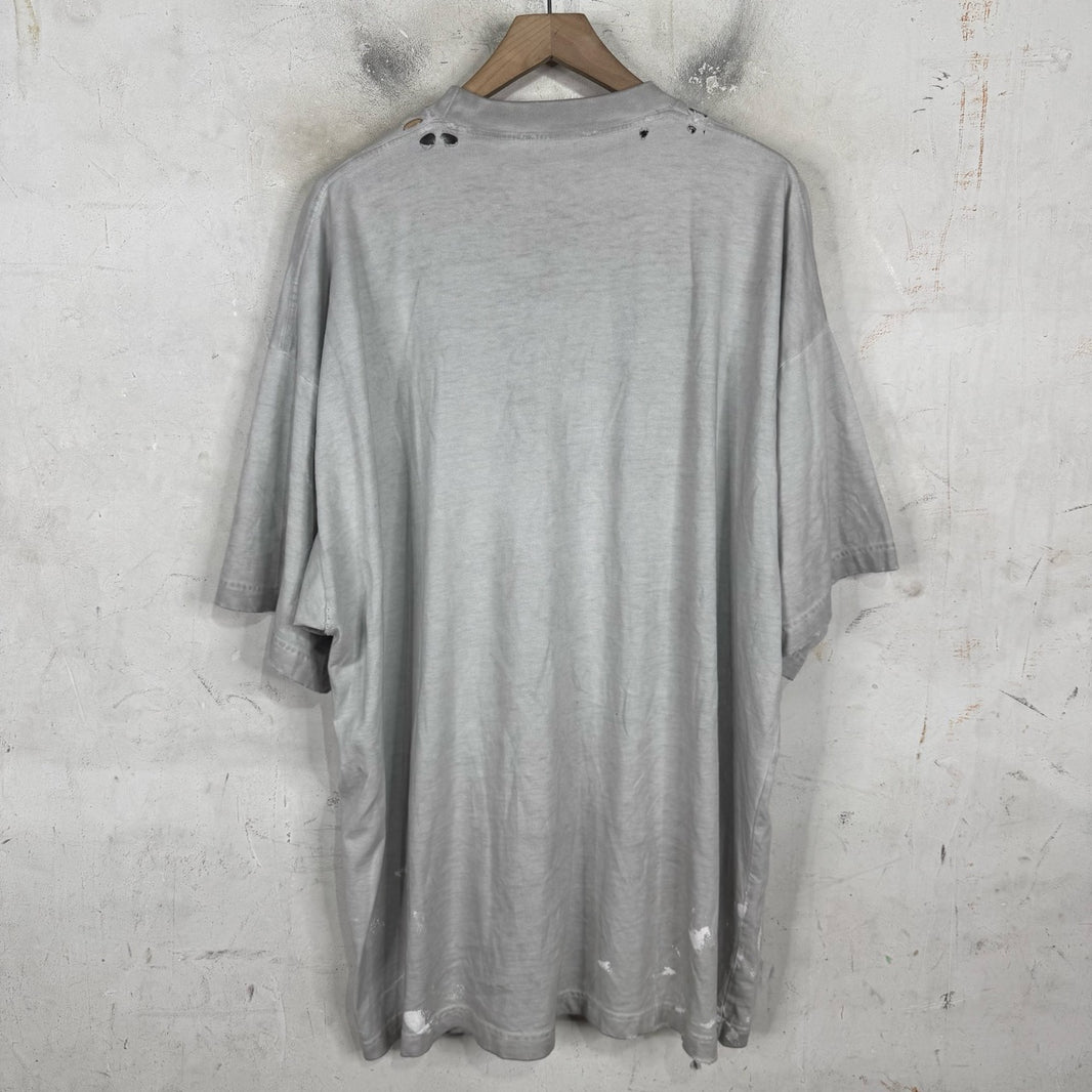 Balenciaga Painted Metal Logo T-Shirt