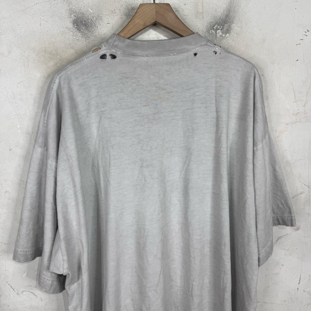 Balenciaga Painted Metal Logo T-Shirt