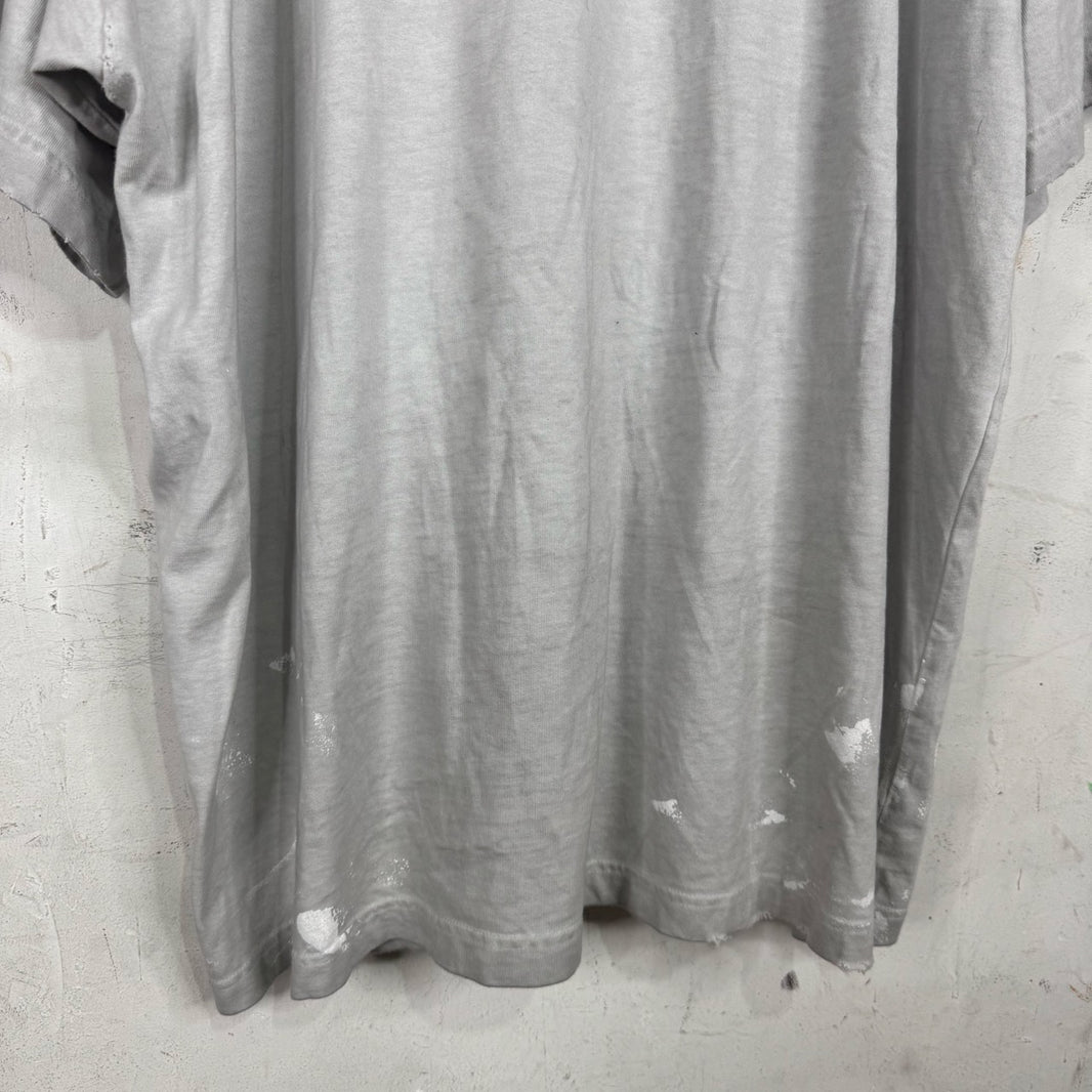 Balenciaga Painted Metal Logo T-Shirt