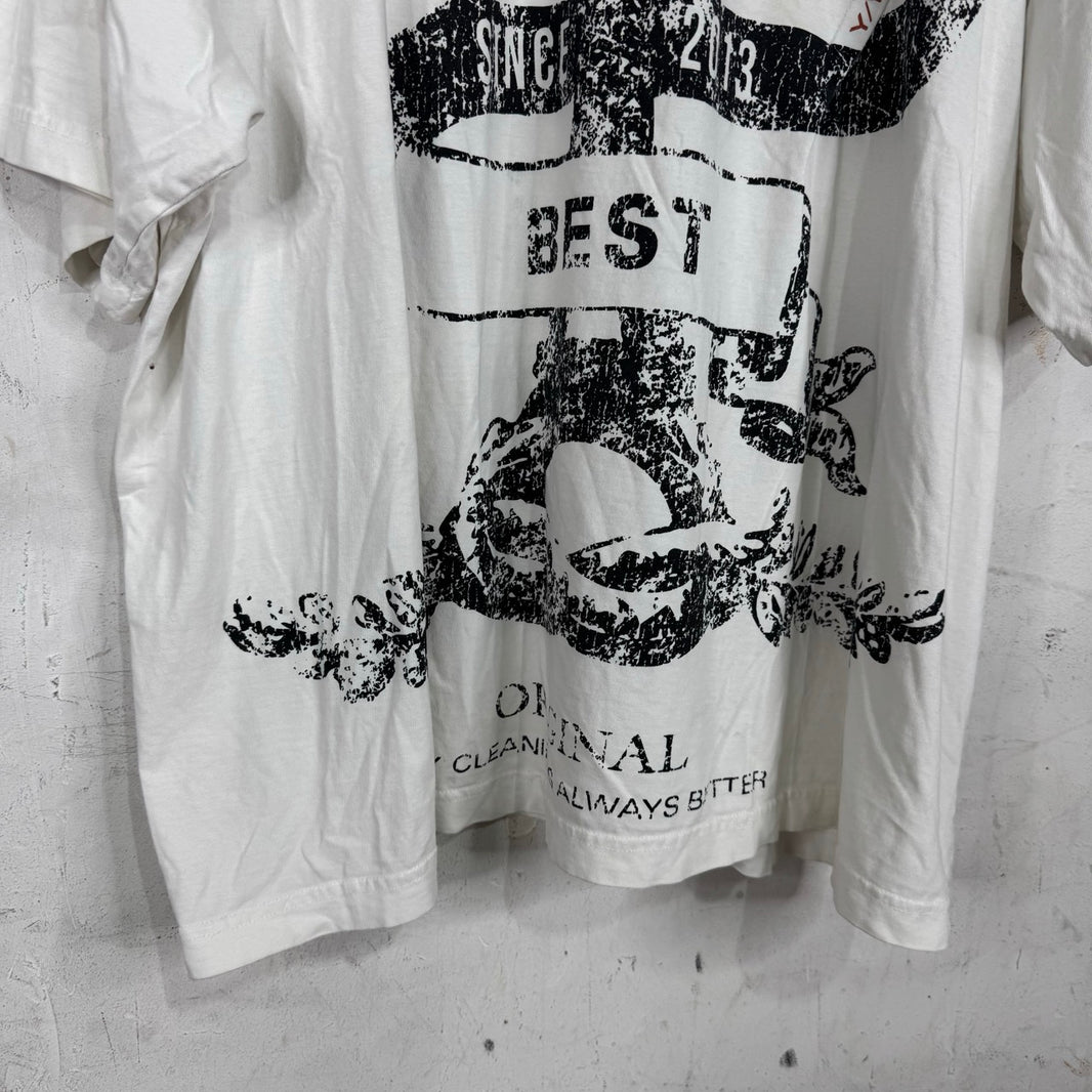 Y/Project Distressed Print Logo T-Shirt