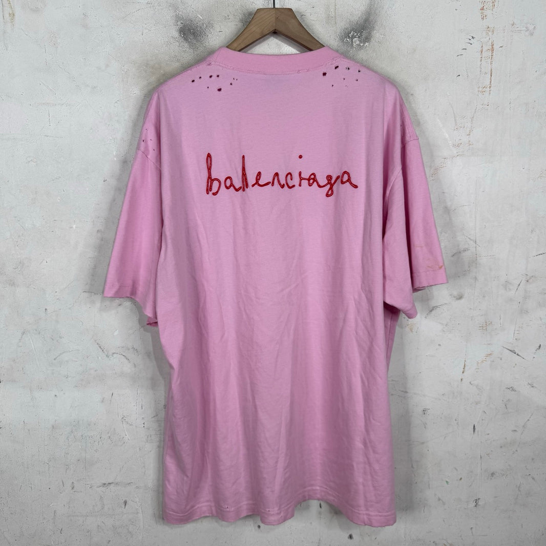 Balenciaga Valentine Rubber Printed T-Shirt