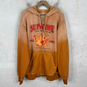 Supreme x True Religion Orange Dyed Zip Hoodie