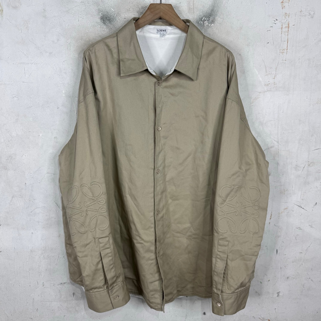 Loewe Anagram Tan Overshirt