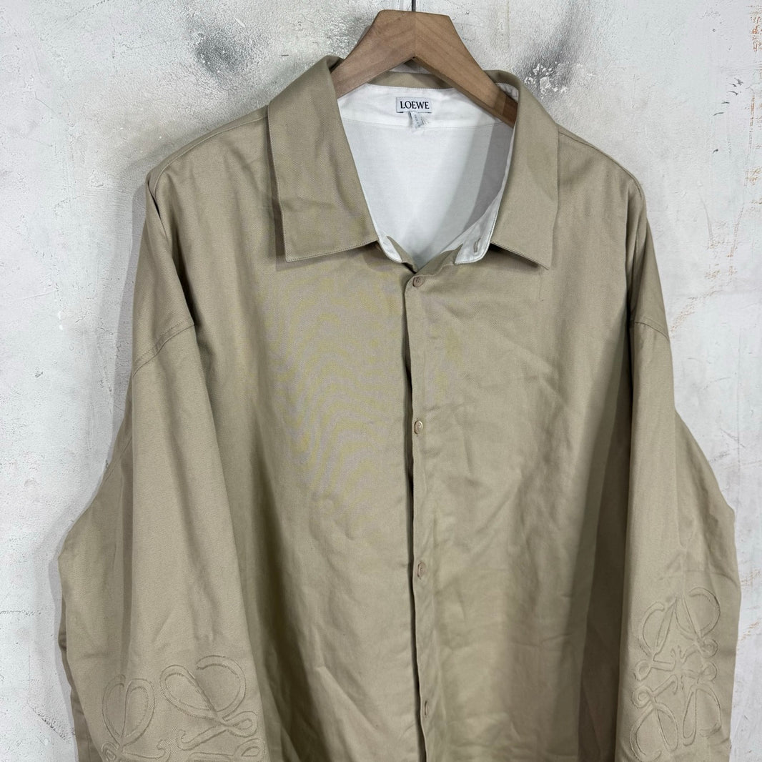 Loewe Anagram Tan Overshirt