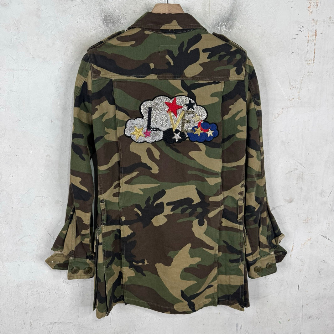 Saint Laurent 2016 Love Patch Camo Jacket