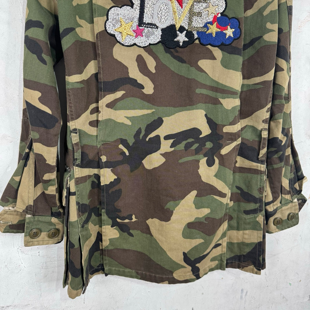 Saint Laurent 2016 Love Patch Camo Jacket